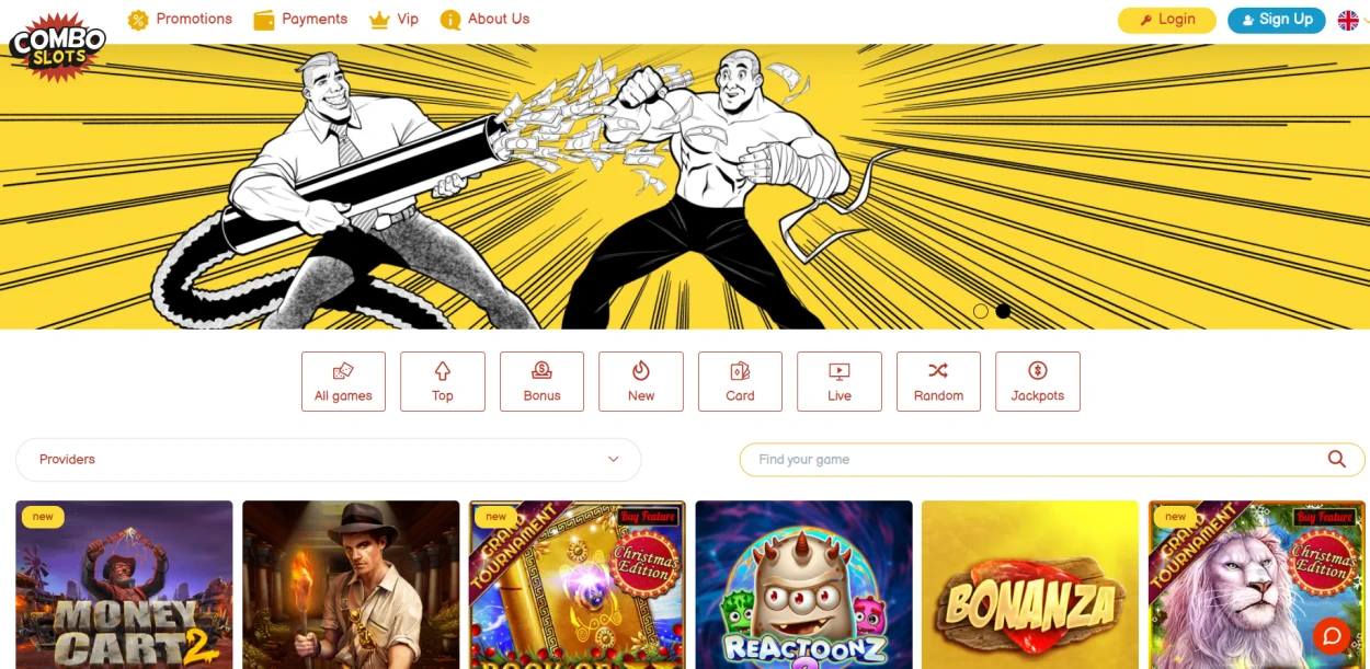 Combo Slots Casino Spielangebot