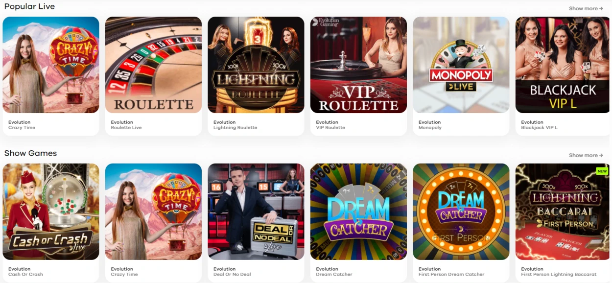 Hejgo Casino - Live Dealer
